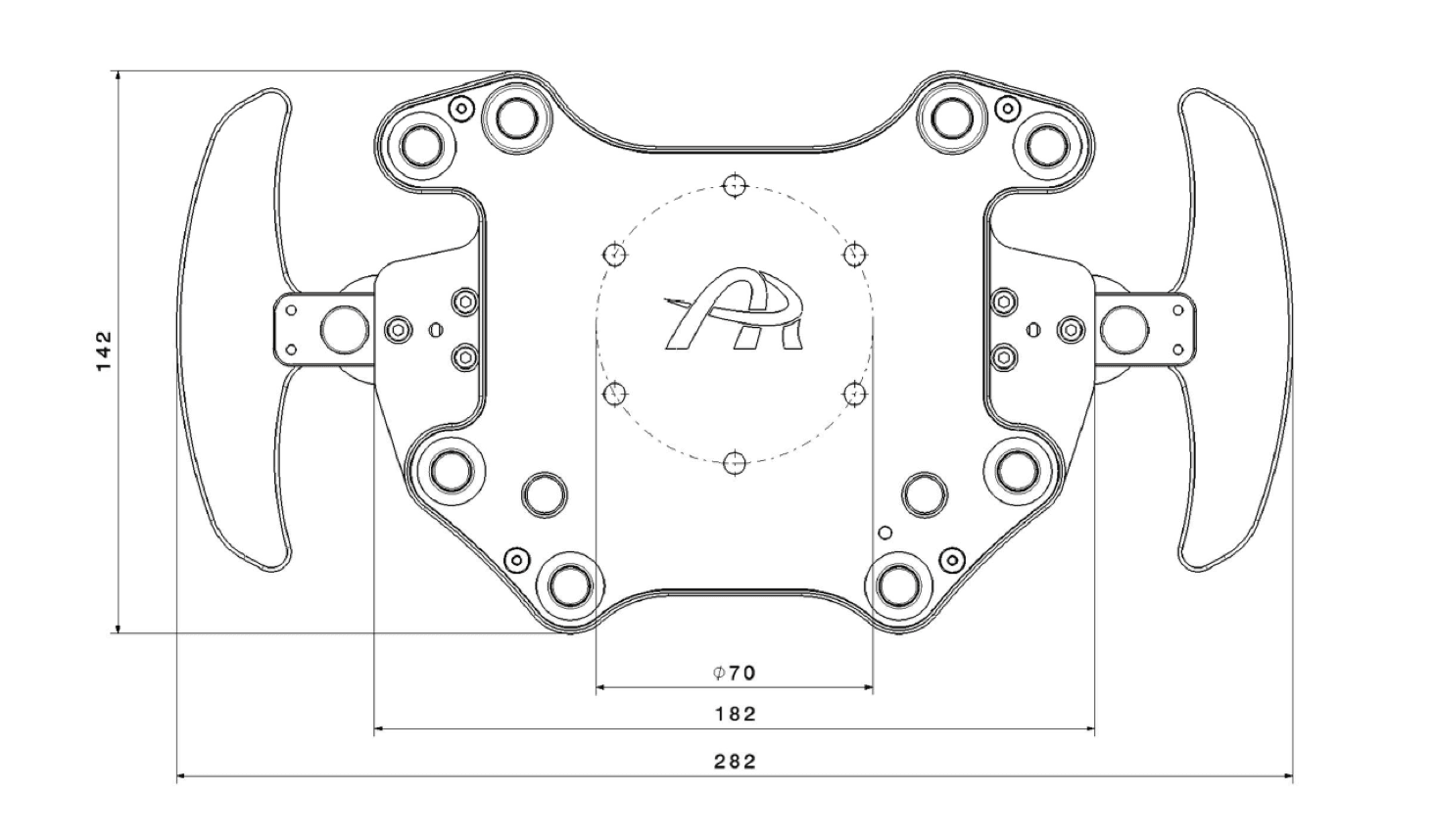 Ascher Racing Button Plate B24-SC (Wireless) 2